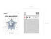 Picture of FOIL BALLOON STAR SILVER 18 INCH